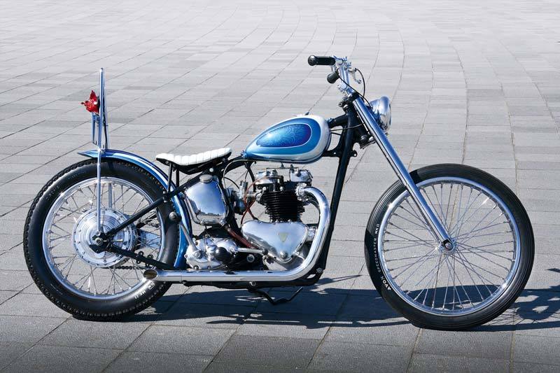 California Blue : 1950 Triumph Speed Twin