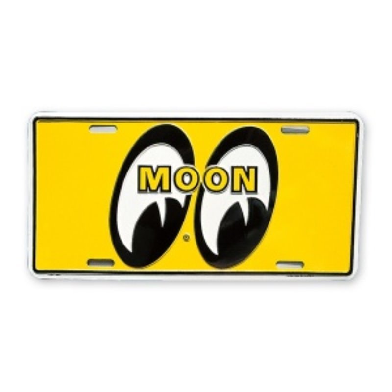 MOONEYES California Steel License Plates Yellow Eyes [MG081EQ]