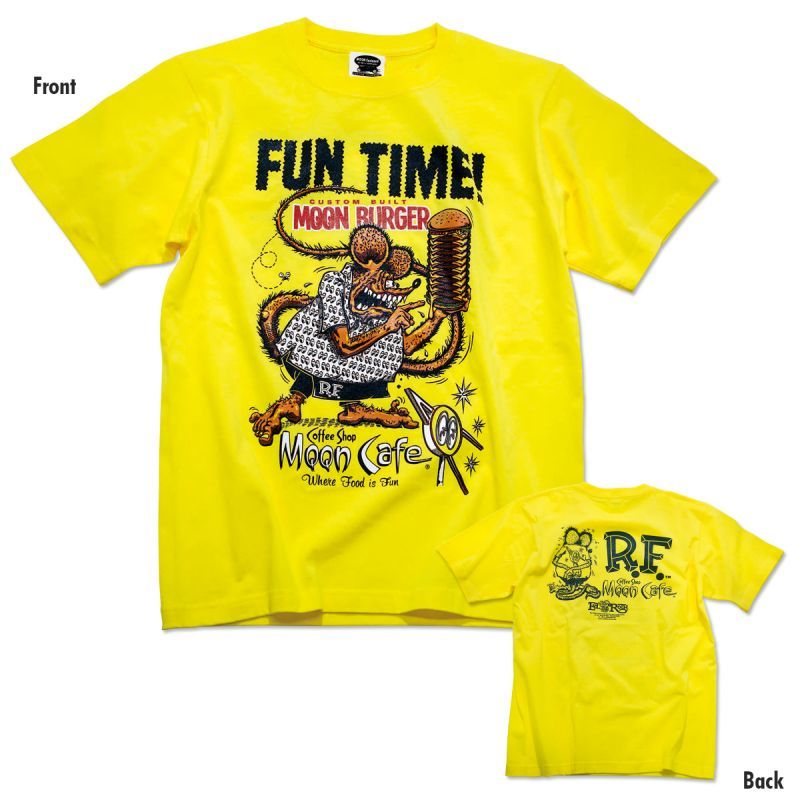 Rat Fink x MOON Cafe Fun Time T-shirt [MQT155YE]