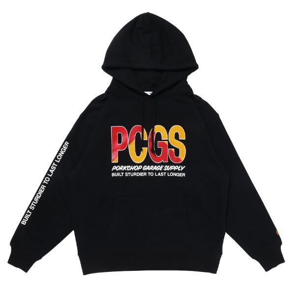 PORKCHOP / BIG PCGS HOODIE [BLACK]