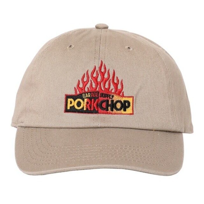 PORKCHOP / FIRE BLOCK CAP [KHAKI]